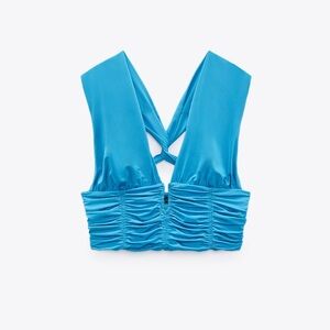 Zara blue top size small